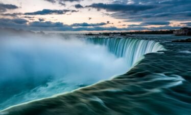 time lapse photography of waterfalls